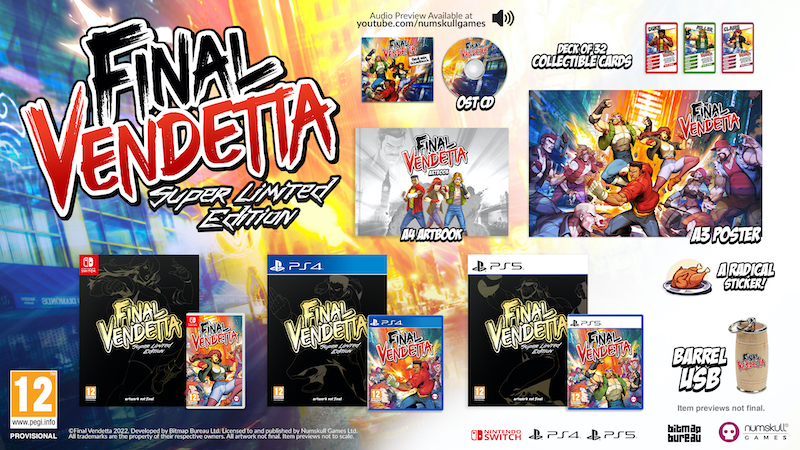 Final Vendetta - Super Limited Edition (Switch), Numskull Games