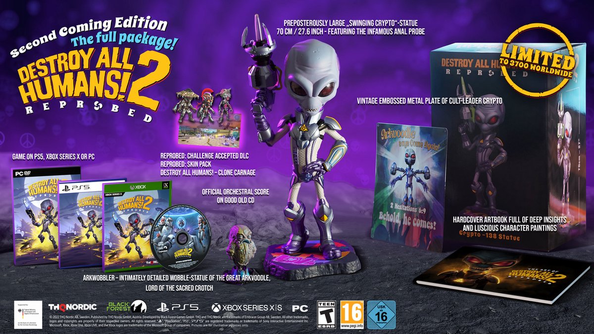 Destroy All Humans 2: Reprobed - 2nd Coming Collectors Edition (PC), Black Forest Games