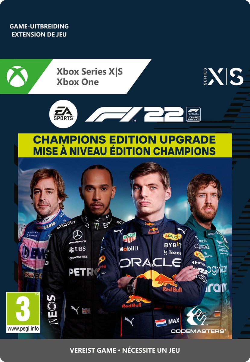 F1 2022 - Champions Edition Upgrade (Xbox Download) (Xbox Series X), Codemasters