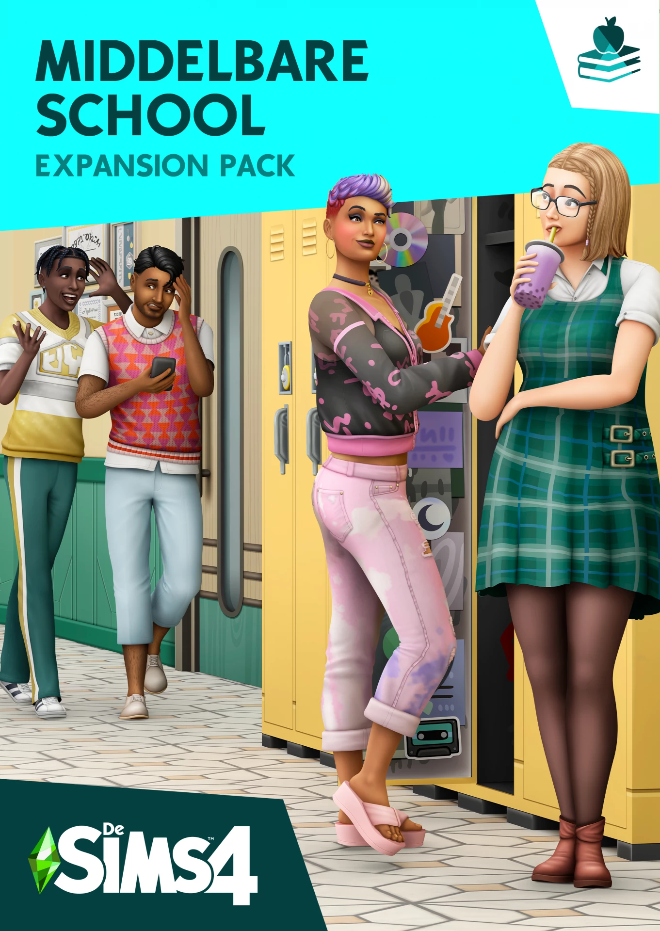 De Sims 4: Middelbare School (Add-On) (Code in a Box) (PC), Maxis