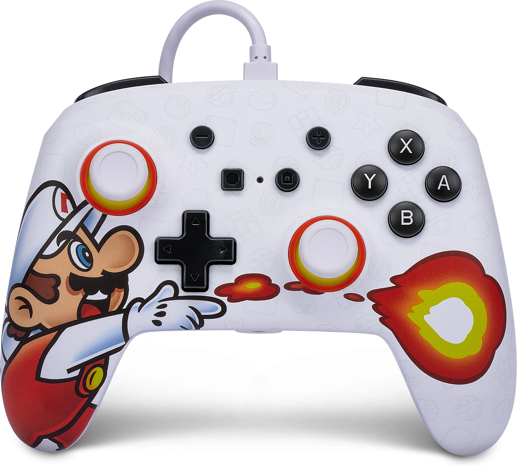 Nintendo Switch Enhanced Controller Wired (Fireball Mario) - PowerA (Switch), PowerA