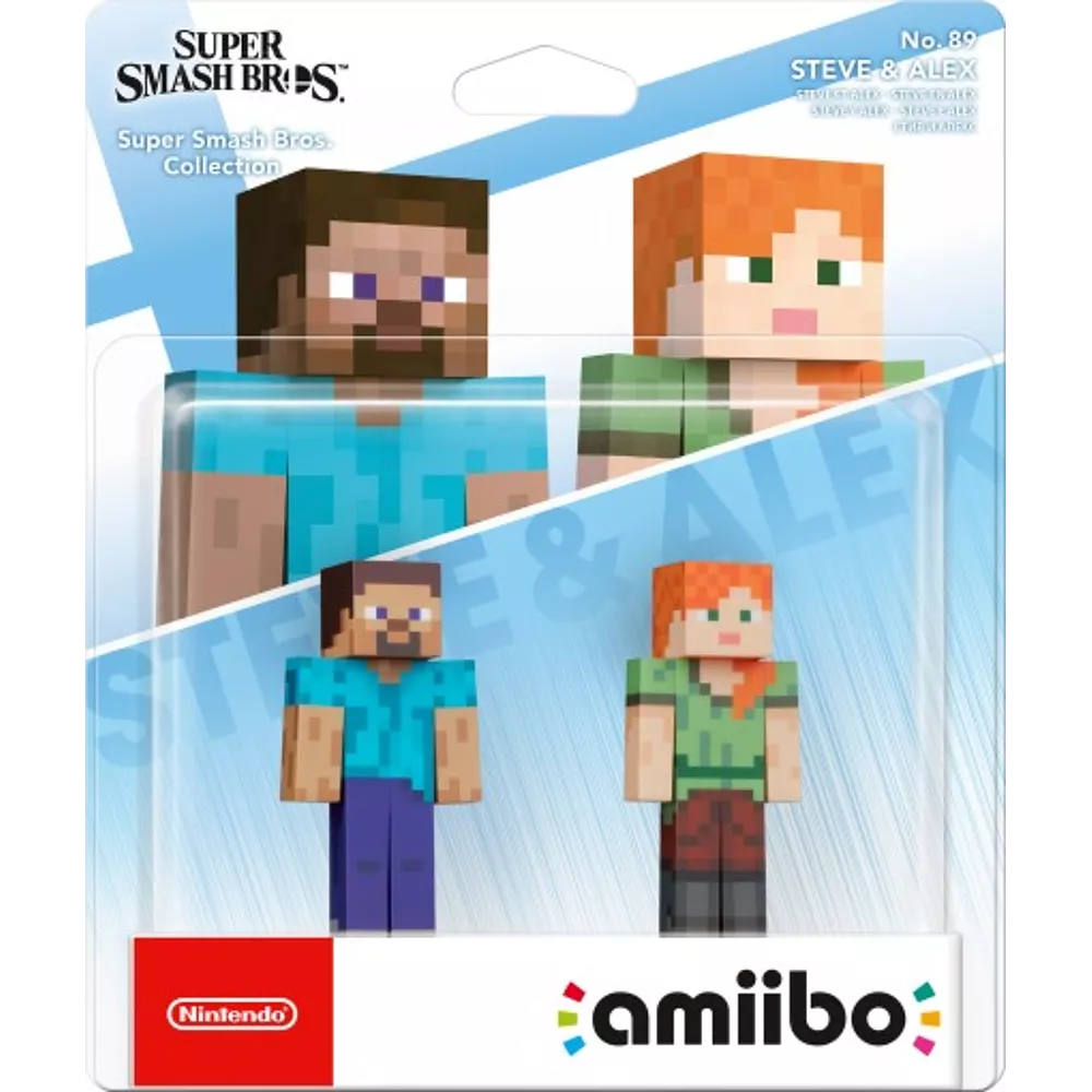Super Smash Bros Amiibo Figuur Steve & Alex (NFC), Nintendo