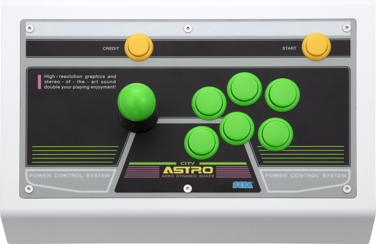 SEGA Astro City Mini Arcade Stick - Groen (hardware), SEGA