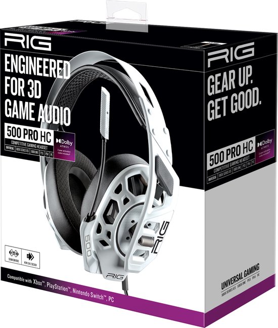 Nacon RIG 500 Pro HC G2 Bedraad - PS5/PS4/Xbox (Wit)