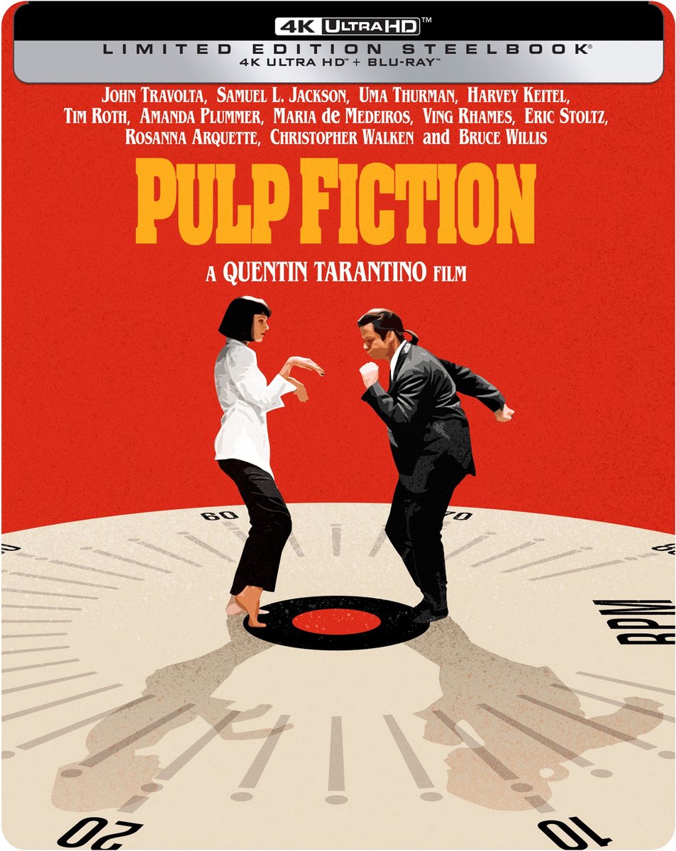Pulp Fiction (4K Ultra HD) (Steelbook) (Blu-ray), Quentin Tarantino