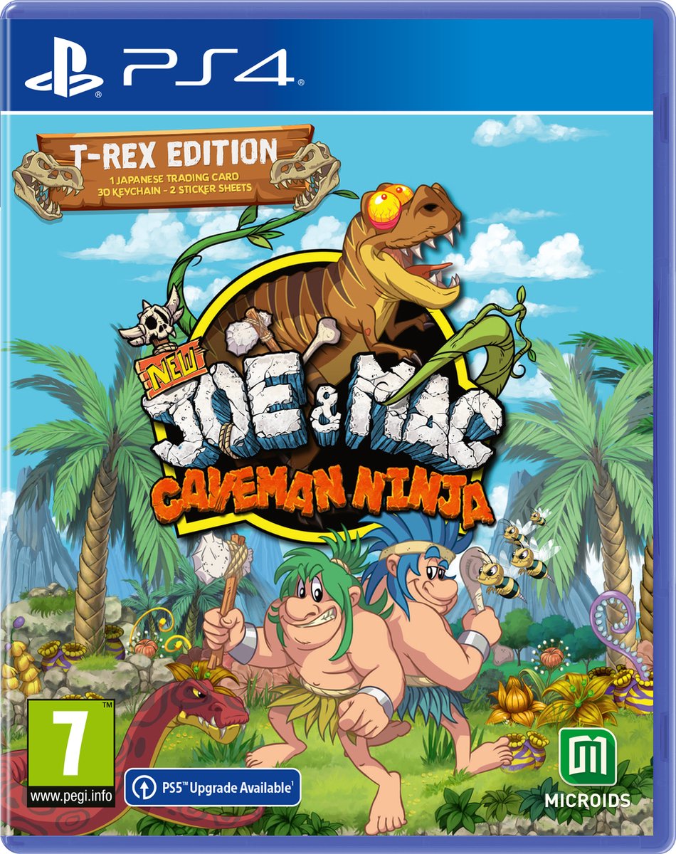 New Joe & Mac Caveman Ninja - T-Rex Edition (PS4), Microids
