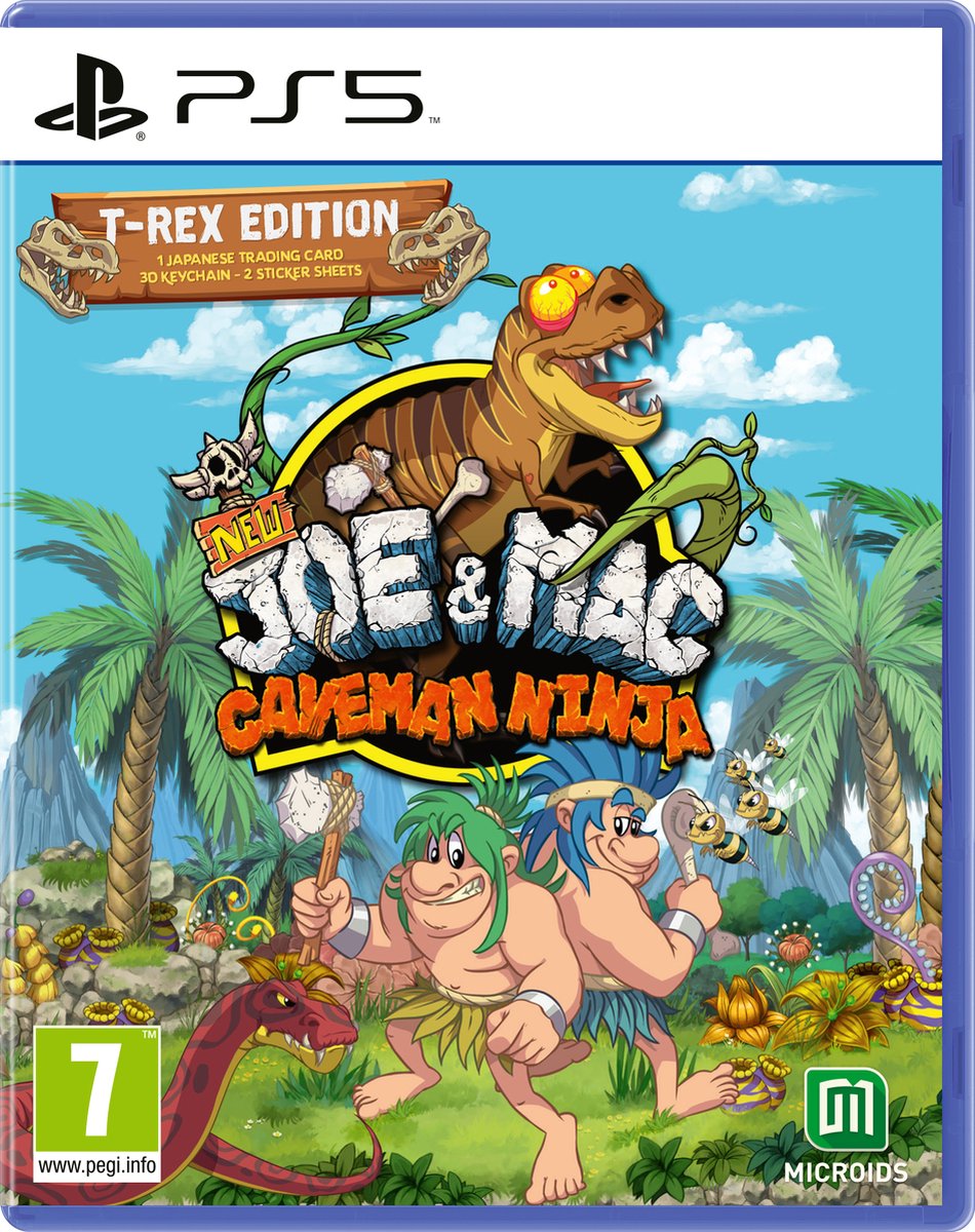 New Joe & Mac Caveman Ninja - T-Rex Edition (PS5), Microids