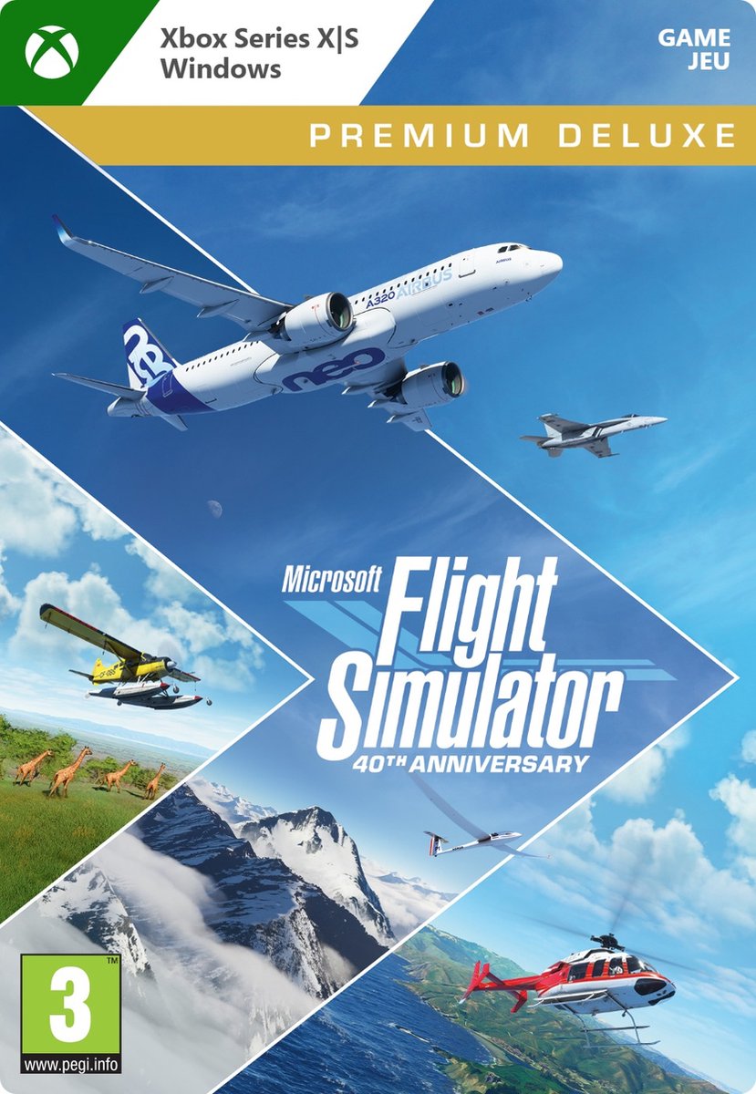 Microsoft Flight Simulator - 40th Anniversary - Premium Ediiton (PC/Xbox Download) (Xbox Series X), Microsoft