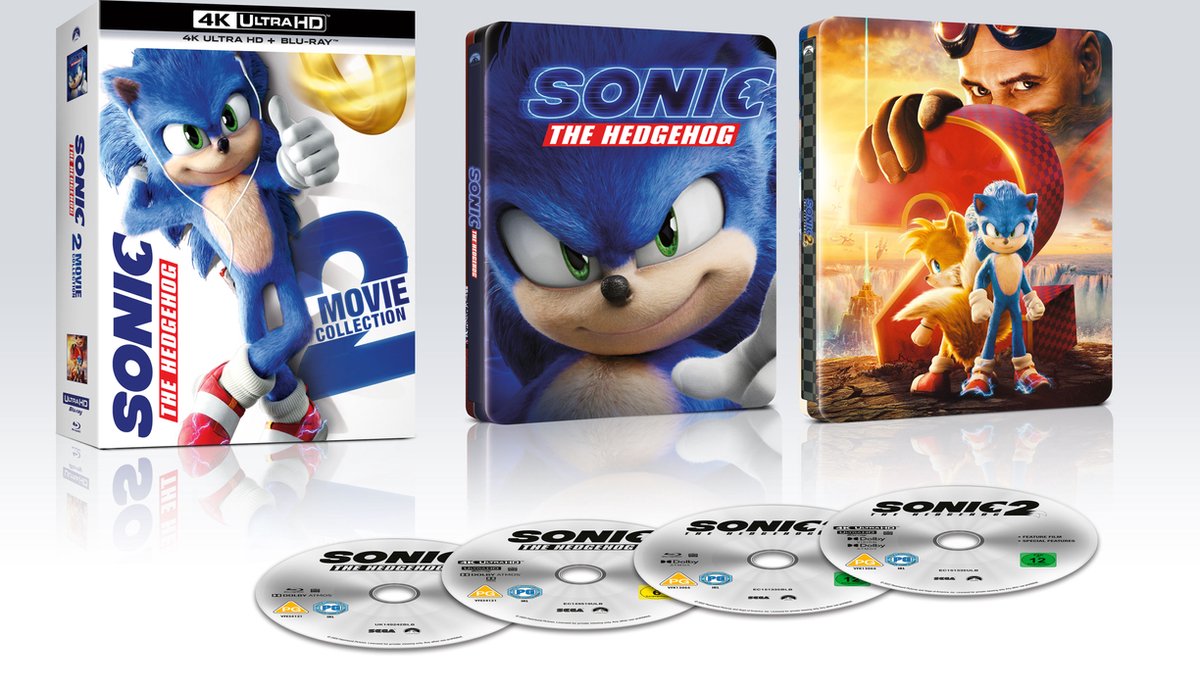 Sonic The Hedgehog 1 + 2 (4K Ultra HD) (Steelbook) (Blu-ray), Jeff Fowler