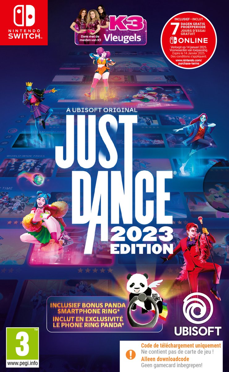 Just Dance 2023 (Code in a Box) met panda-telefoonring