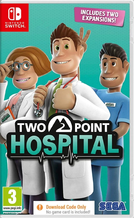 Two Point Hospital (Code in a Box) (Switch), SEGA