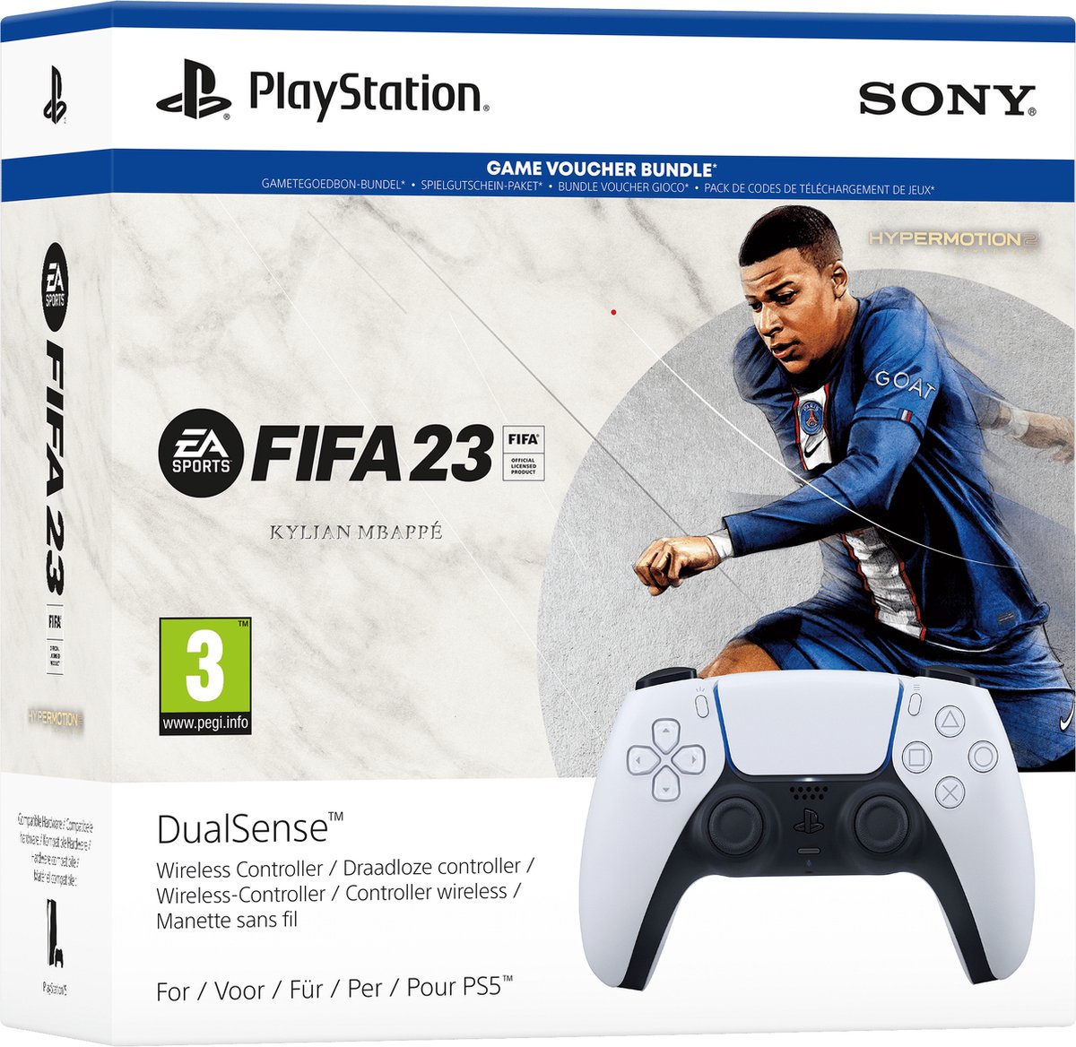 PS5 DualSense Draadloze Controller + Fifa 23
