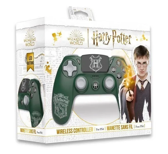 Harry Potter Wireless PS4 Controller - Slytherin (PS4), Freaks and Geeks