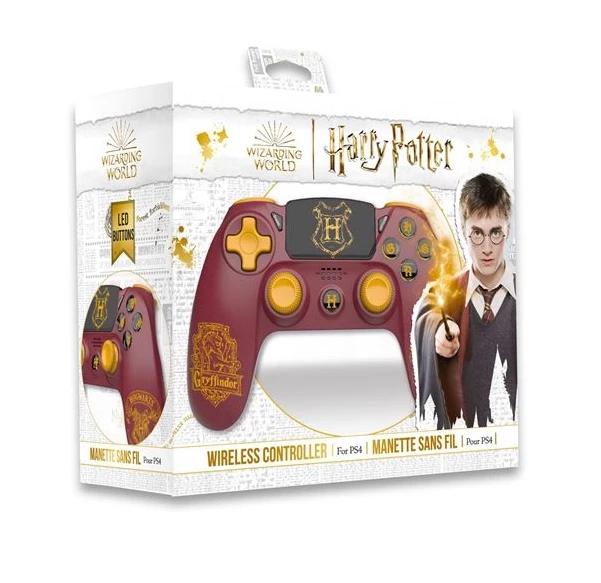 Harry Potter Wireless PS4 Controller - Gryffindor (PS4), Freaks and Geeks