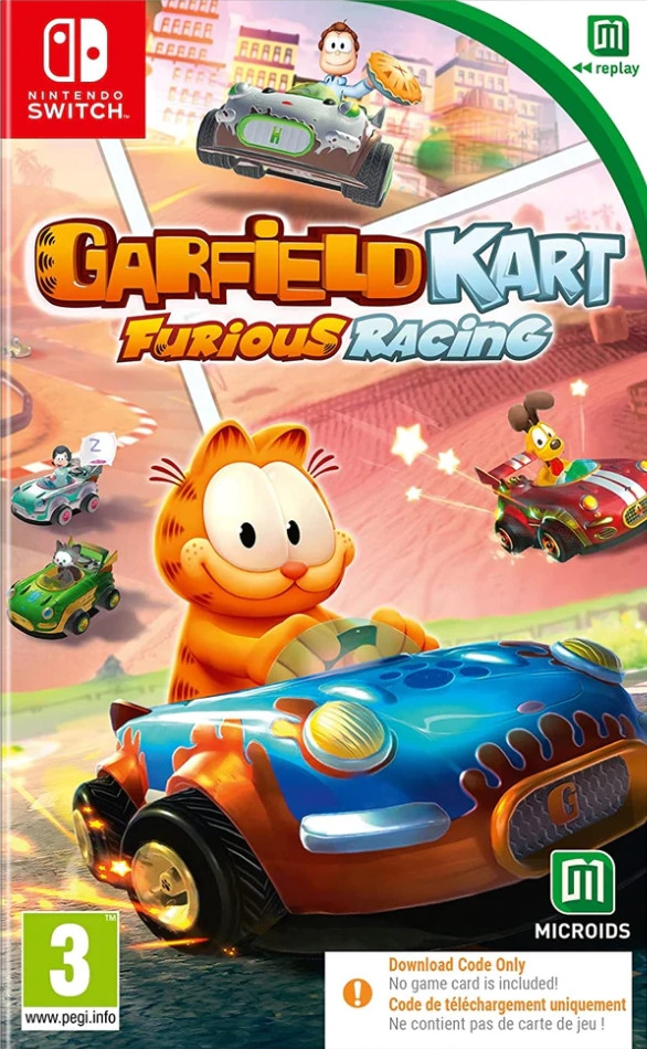 Garfield Kart: Furious Racing (Code in a Box) (Switch), Microids