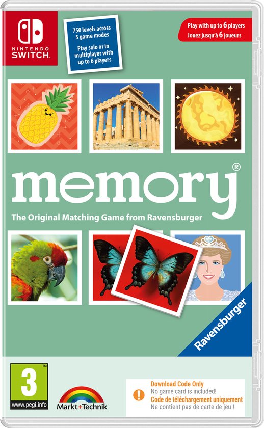Ravensburger: Memory (Code in a Box) (Switch), Mindscape
