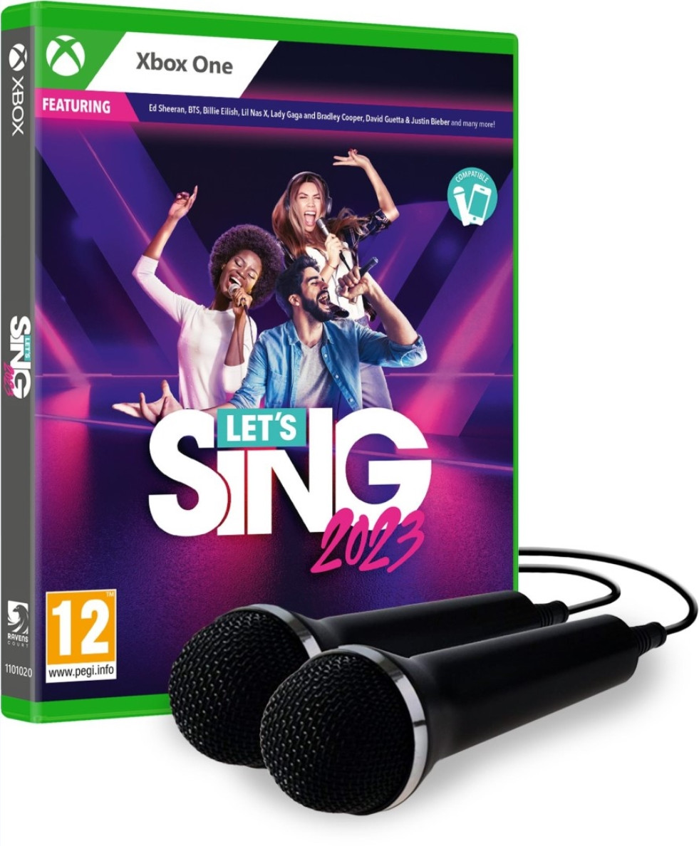 Let's Sing 2023 + 2 Microfoons (Xbox One),  Plaion