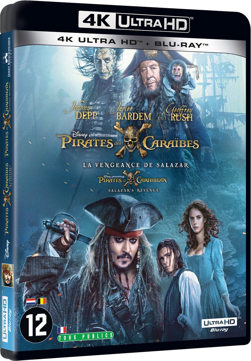 Pirates of the Caribbean 5: Salazar's Revenge (4K Ultra HD) (Blu-ray), Joachim Rønning, Espen Sandberg 