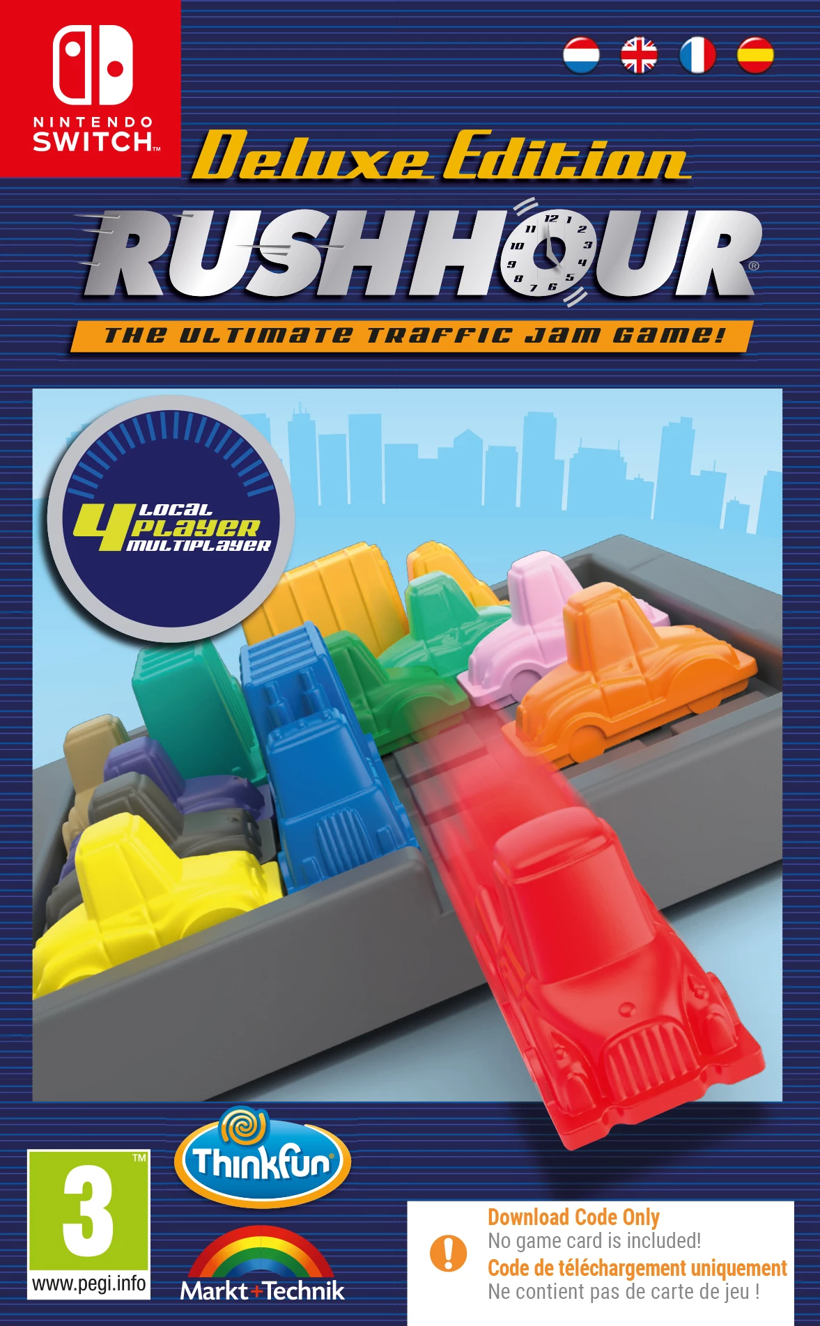 Rush Hour - Deluxe Edition (Code in a Box) (Switch), Thinkfun