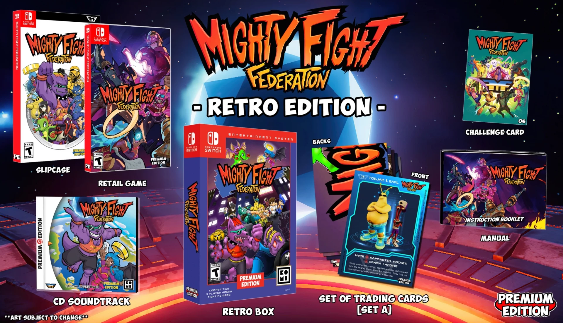 Mighty Fight Federation - Retro Edition (USA Import) (Switch), Premium Edition Games