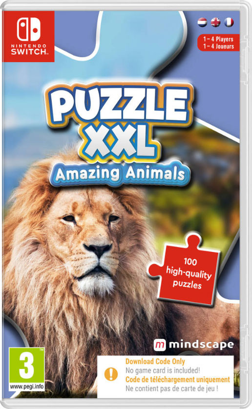 Puzzle XXL Amazing Animals (Code in a Box) (Switch), Mindscape