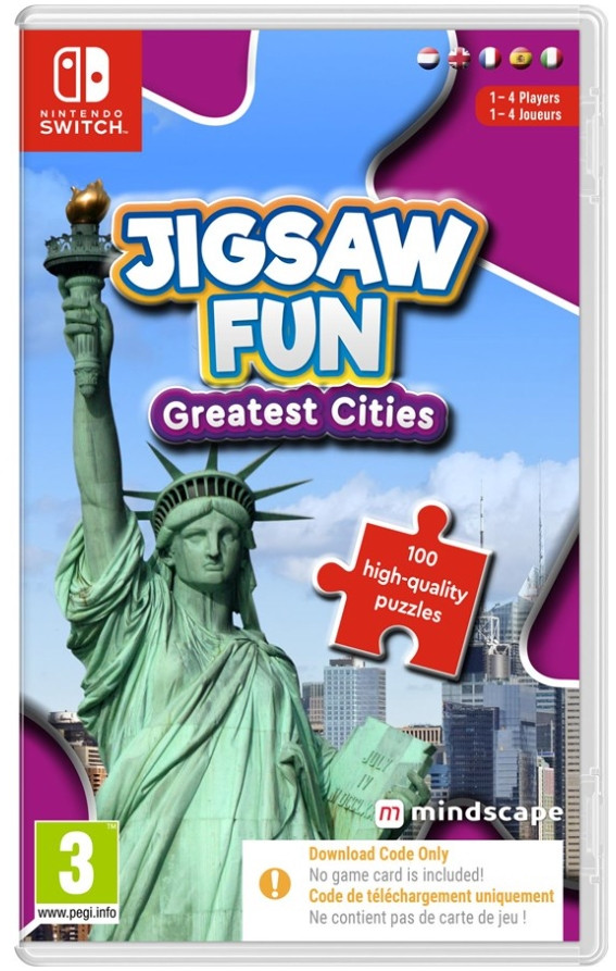 Jigsaw Fun: Greatest Cities (Code in a Box) (Switch), Mindscape