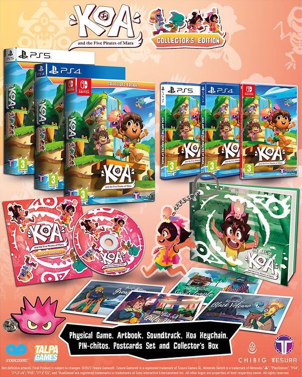 Koa and the Five Pirates of Mara - Collector's Edition (PS5), Pikii, Tesura Games