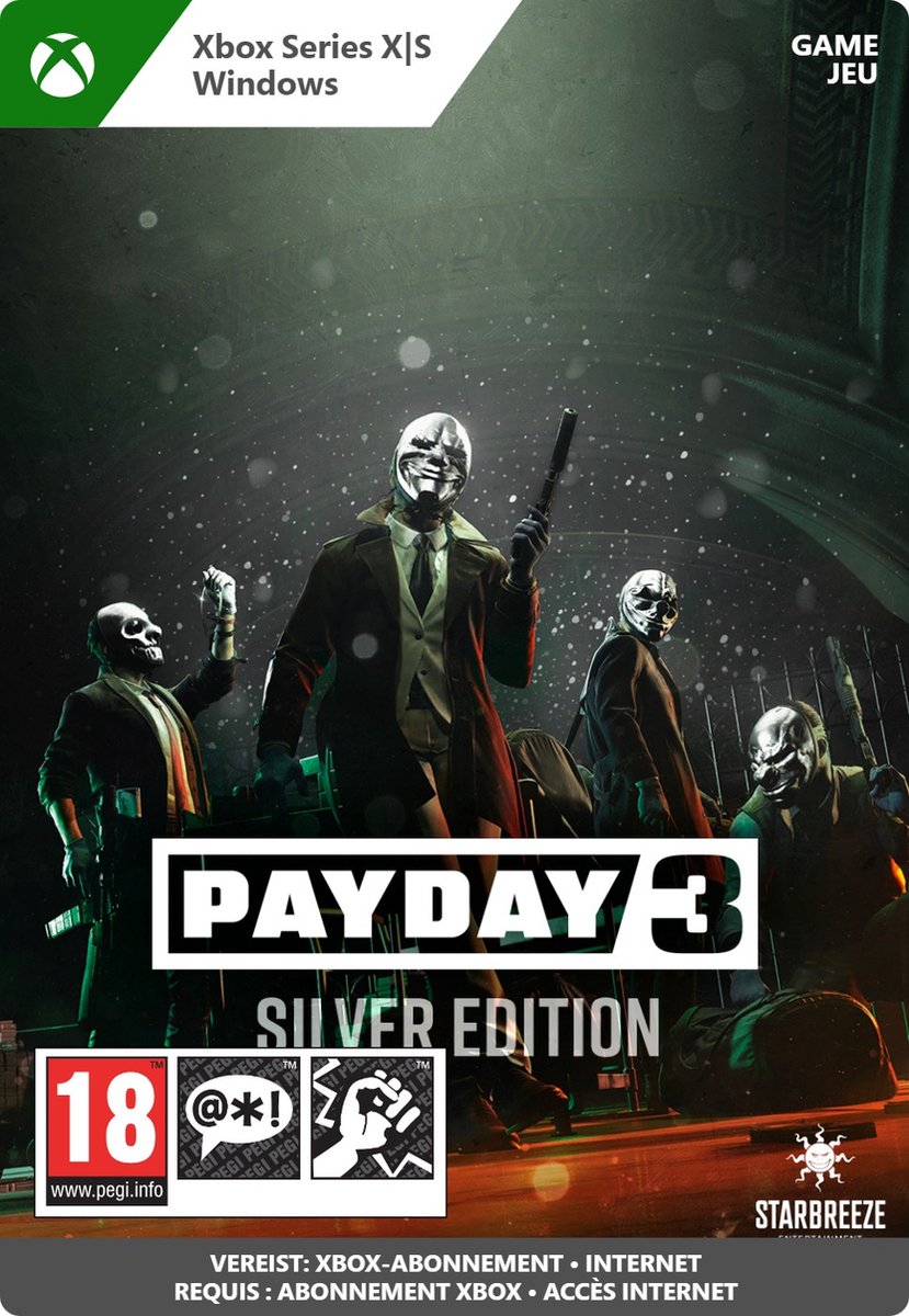 Payday 3 - Silver Edition (Windows Download) (PC), Starbreeze Entertainment, Deep Silver