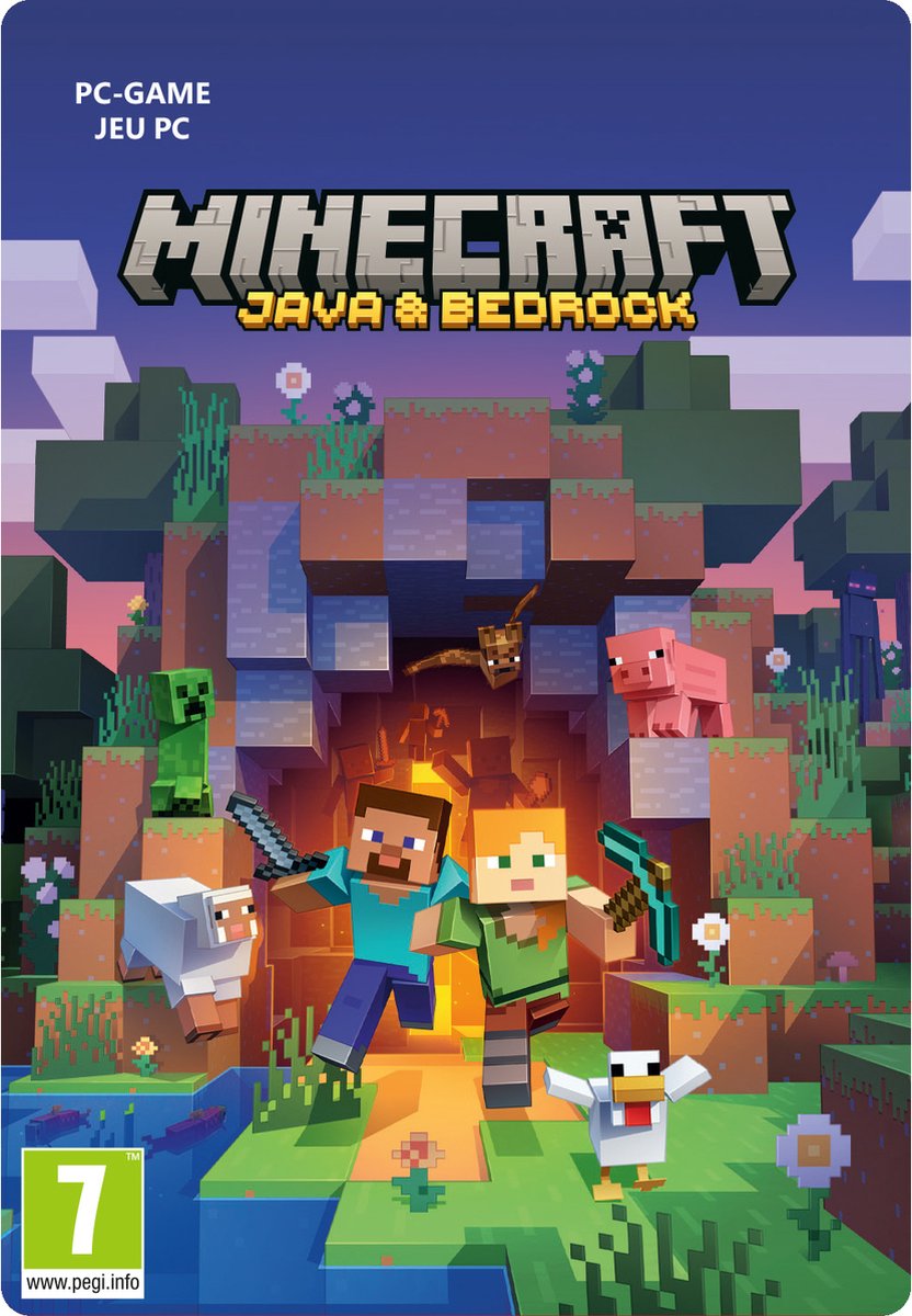 Minecraft: Java & Bedrock (Windows Download) (PC), Mojang