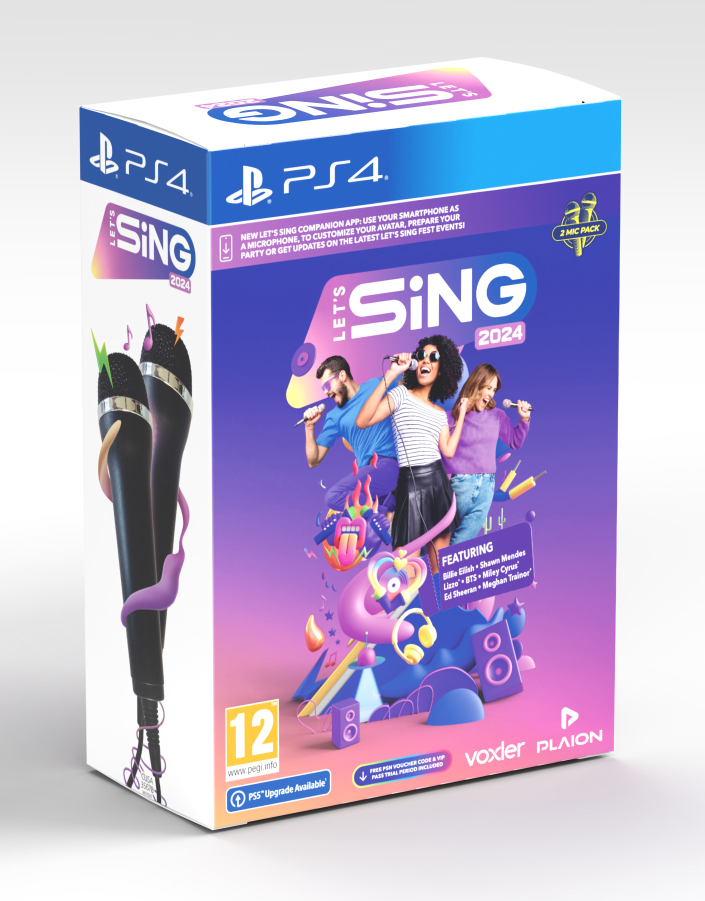 Let's Sing 2024 + 2 Microfoons (PS4), Plaion