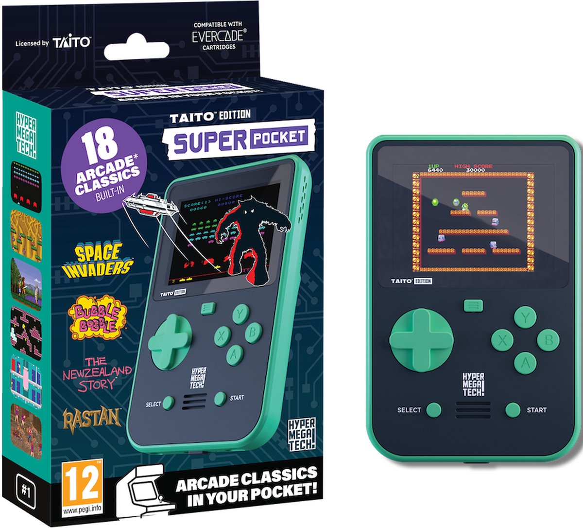 Super Pocket Gaming Handheld - Taito Edition (hardware), HyperMegaTech