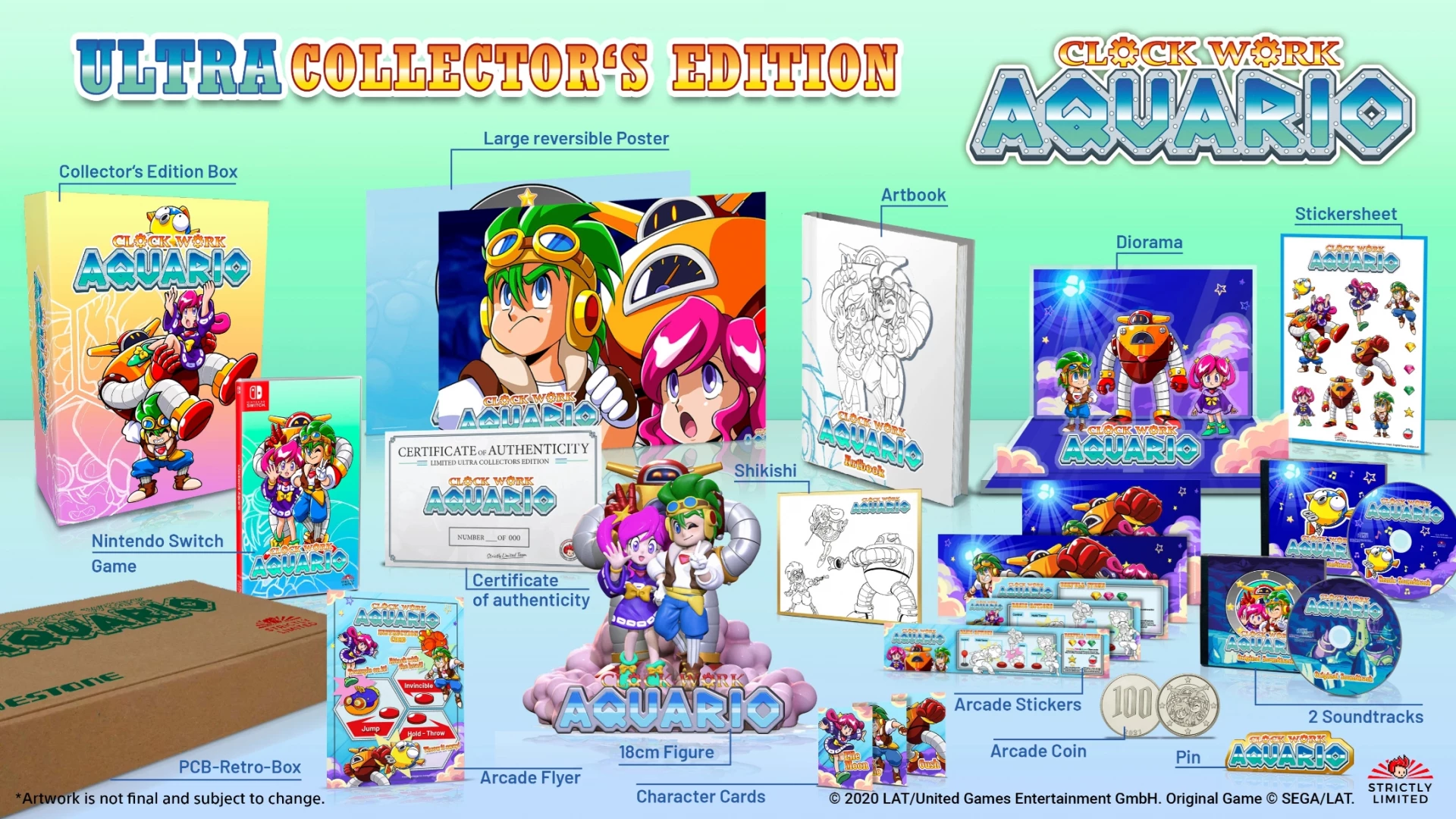 Clockwork Aquario - Ultra Collector's Edition (Strictly Limited) (Switch), Strictly Limited Games