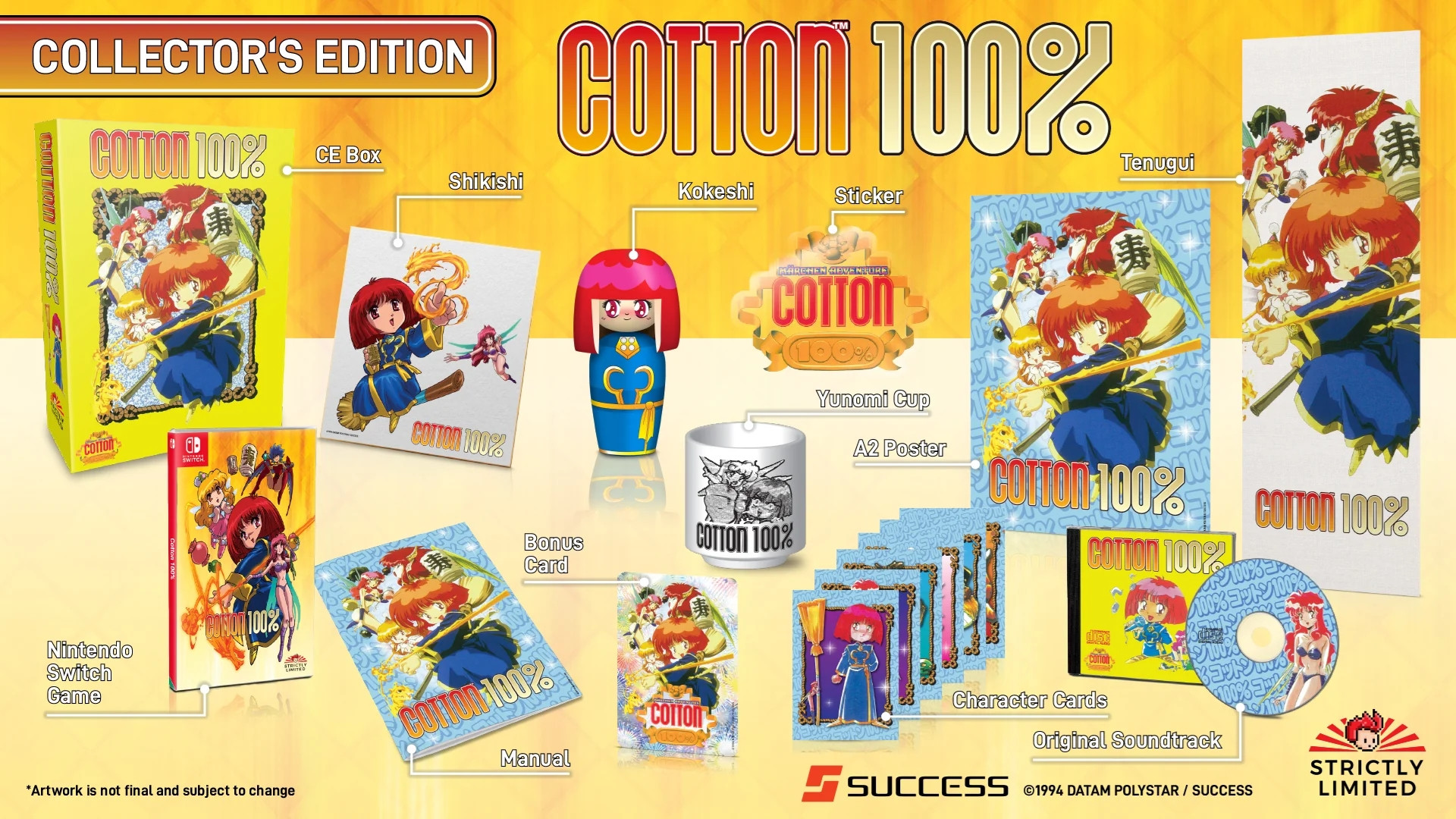 Cotton 100 Percent - Collector's Edition  (Strictly Limited) (Switch), Strictly Limited Games