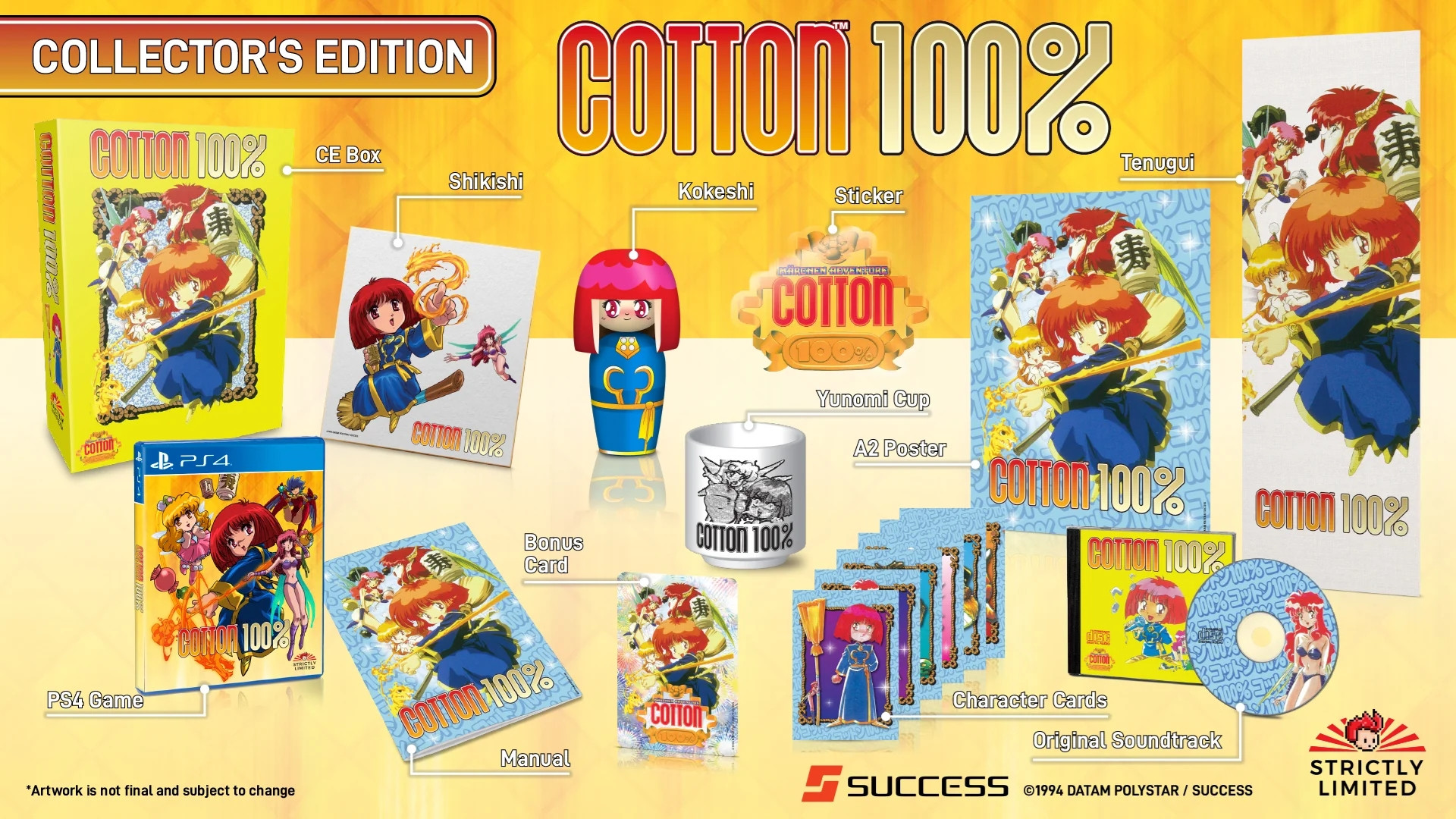 Cotton 100 Percent - Collector's Edition  (Strictly Limited) (PS4), Strictly Limited Games
