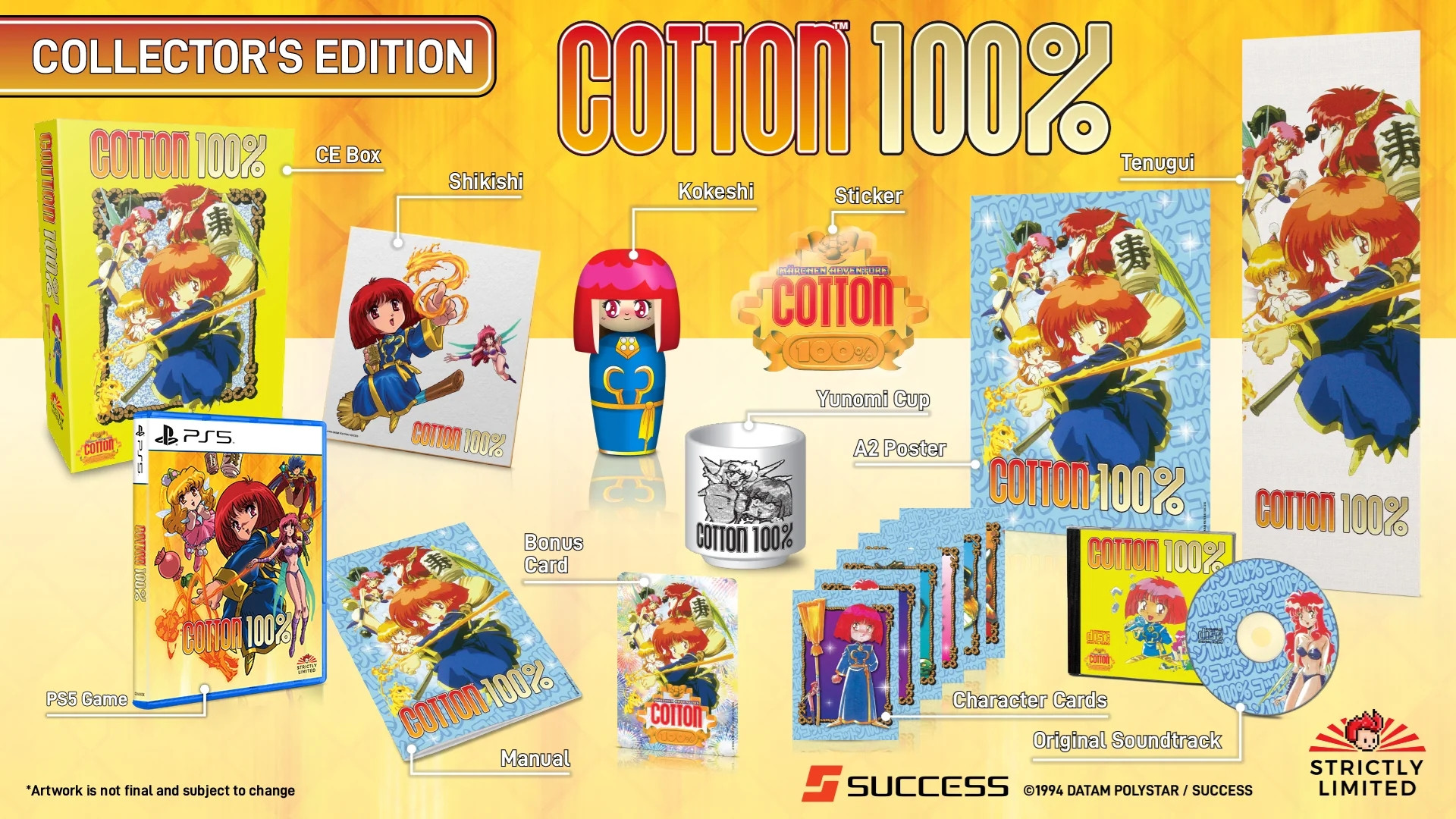 Cotton 100 Percent - Collector's Edition  (Strictly Limited) (PS5), Strictly Limited Games