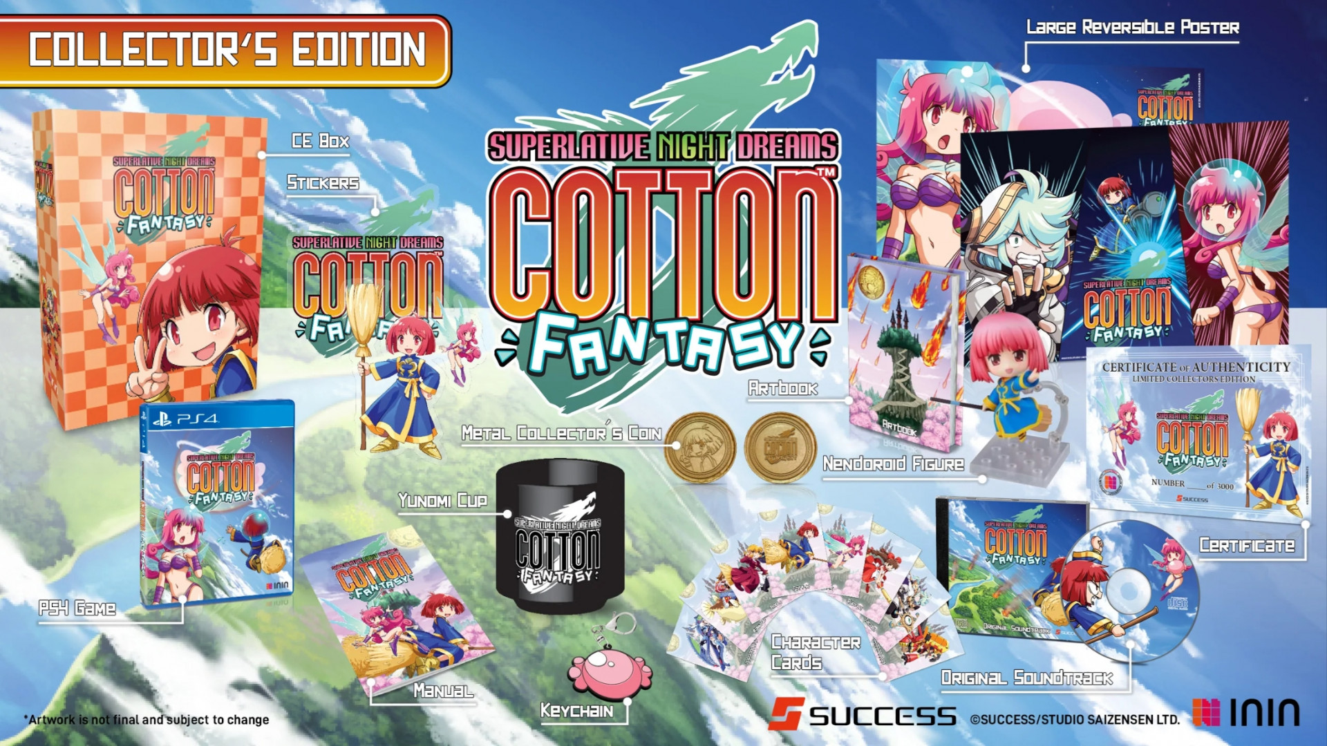 Cotton Fantasy - Collector's Edition  (Strictly Limited) (PS4), Strictly Limited Games