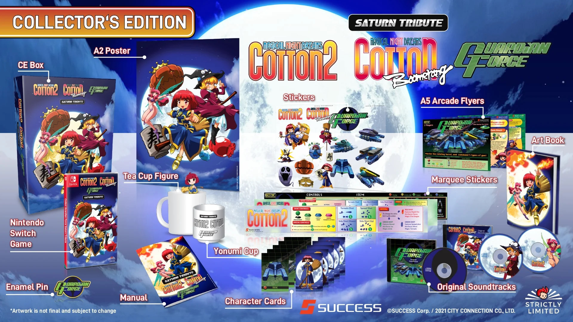 Cotton Guardian Force Saturn Tribute - Collector's Edition (Strictly Limited) (Switch), ININ Games, Strictly Limited Gamed