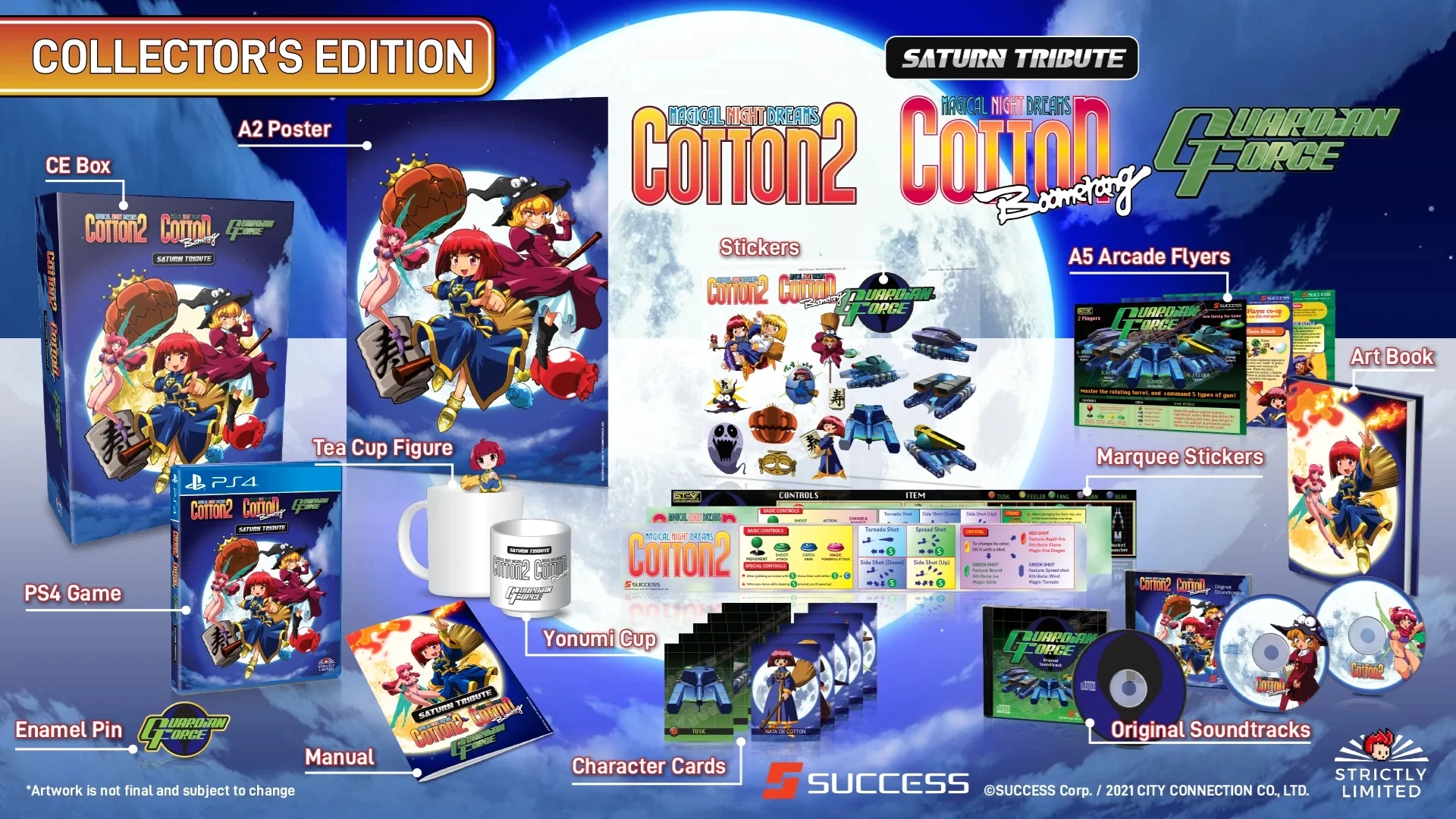 Cotton Guardian Force Saturn Tribute - Collector's Edition (Strictly Limited) (PS4), ININ Games, Strictly Limited Gamed