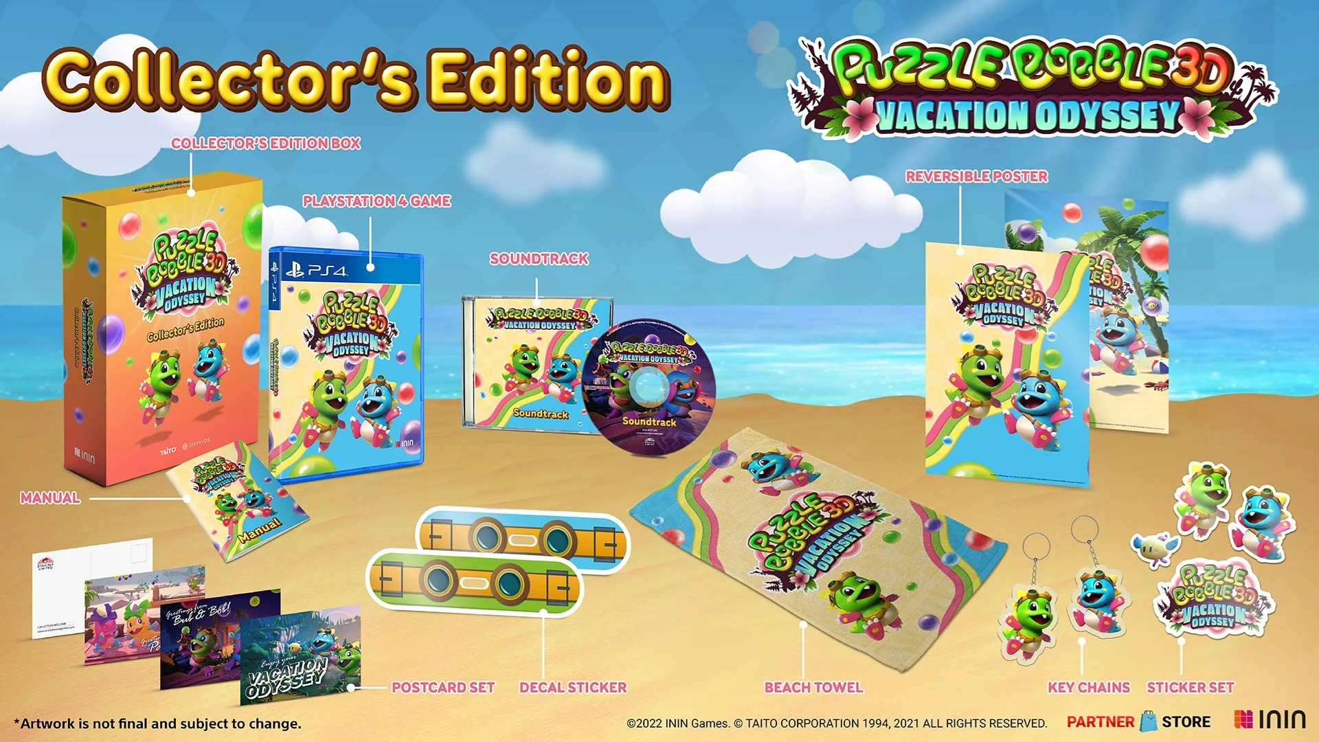Puzzle Bobble 3D: Vacation Odyssey - Collector's Edition (Strictly Limited) (PS4), ININ Games