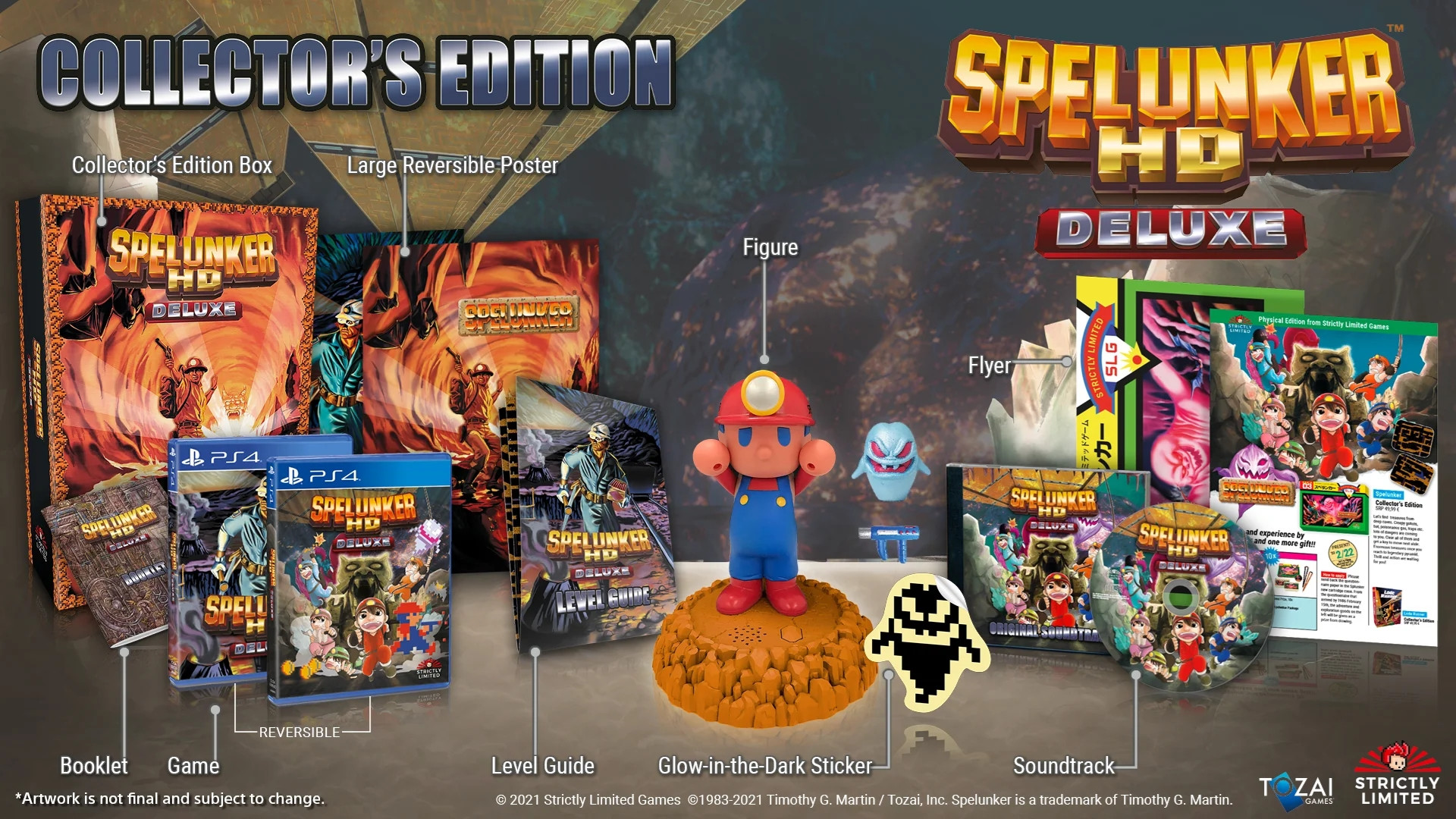 Spelunker HD Deluxe - Collector's Edition (Strictly Limited) (PS4), Tozai Games