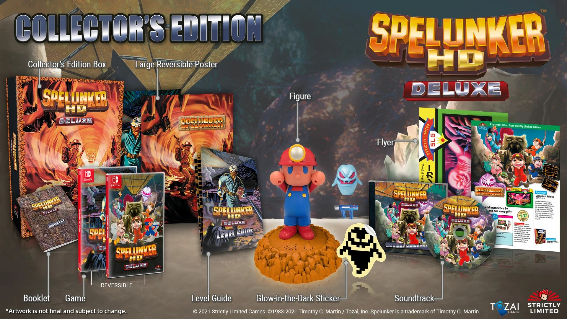 Spelunker HD Deluxe - Collector's Edition (Strictly Limited) (Switch), Tozai Games