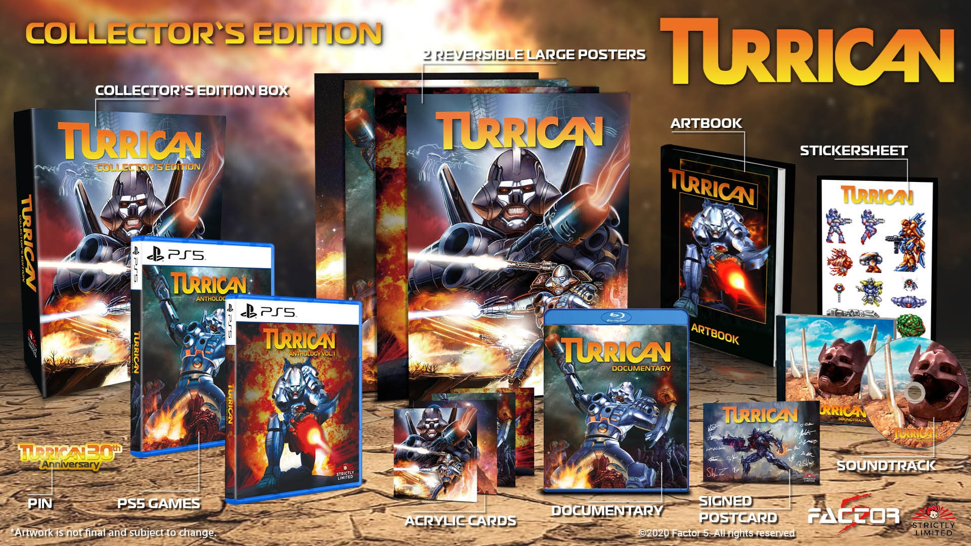 Turrican Anthology - Collector's Edition (Strictly Limited) (PS5), Factor 5