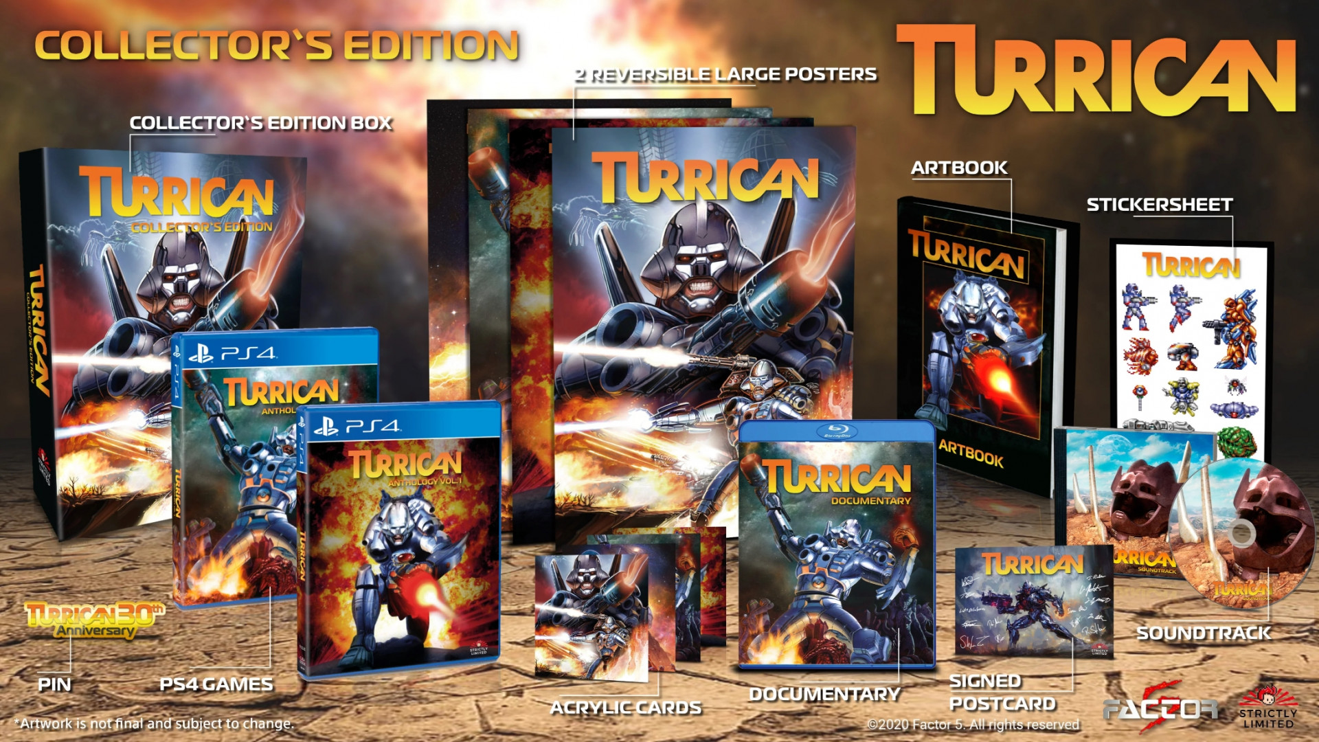 Turrican Anthology - Collector's Edition (Strictly Limited) (PS4), Factor 5