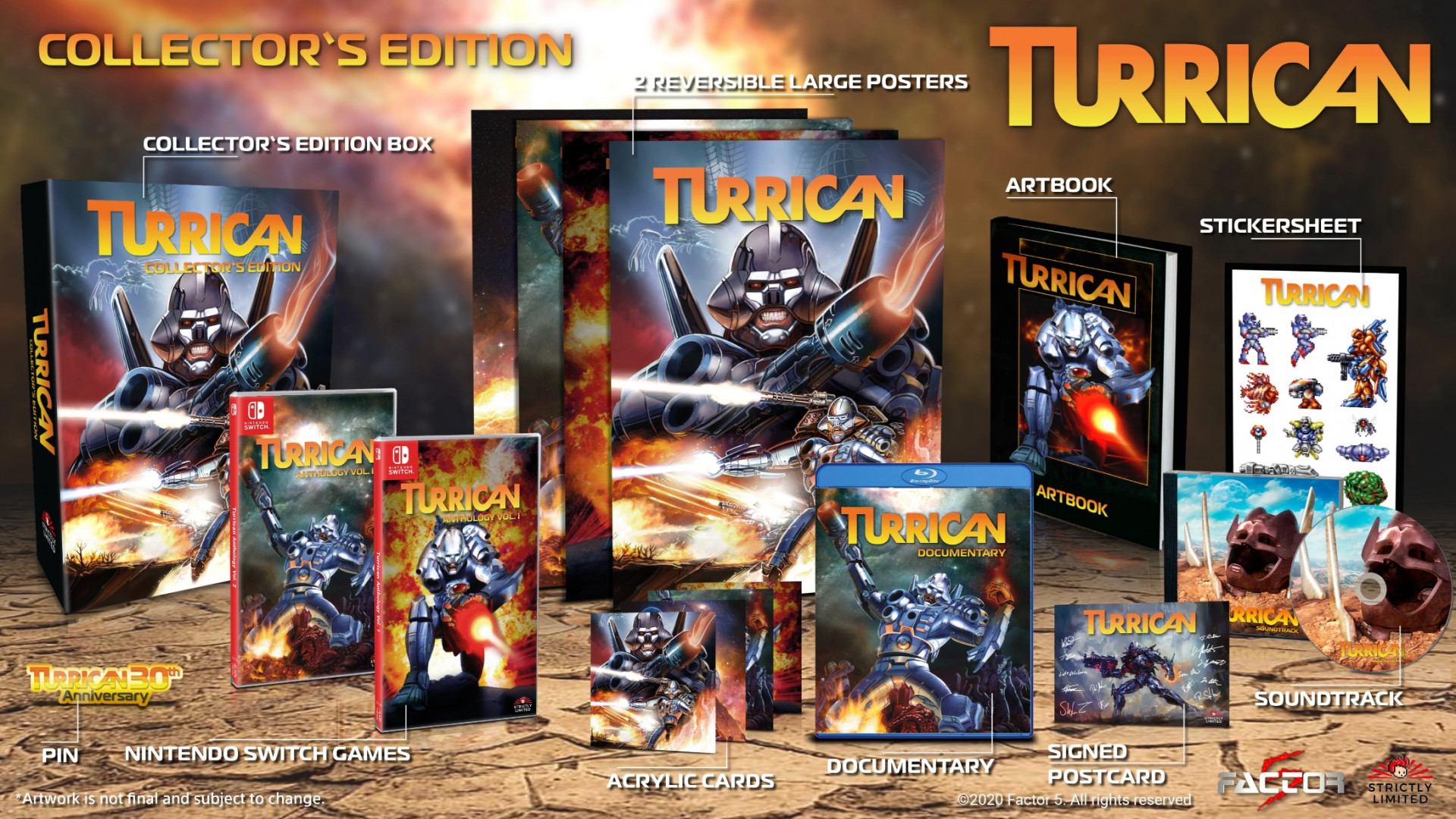 Turrican Anthology - Collector's Edition (Strictly Limited) (Switch), Factor 5