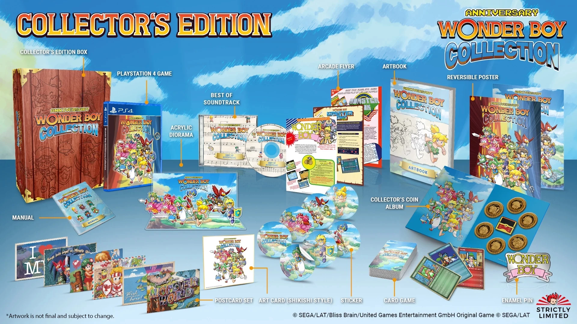 Wonder Boy: Anniversary Collection - Collector's Edition (Strictly Limited) (PS4), ININ Games, Strictly Limited Gamed