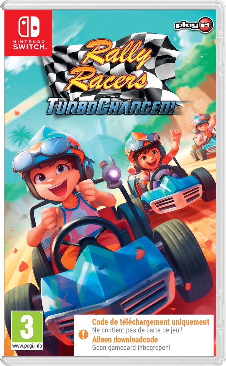 Rally Racers Turbocharged! (Code in a Box) (Switch), Nacon