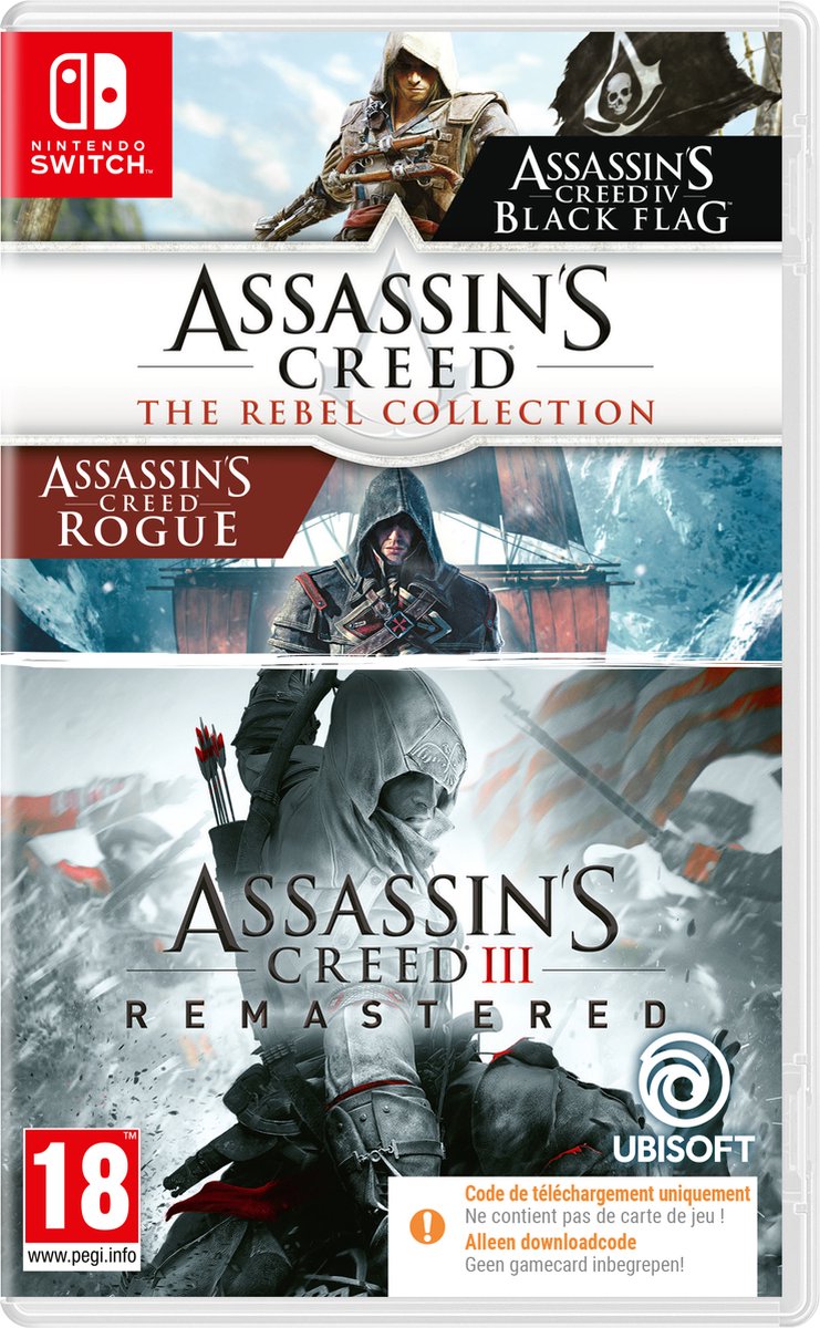 Assassins's Creed - The Rebel Collection (2024) (Code in a Box) (Switch), Ubisoft