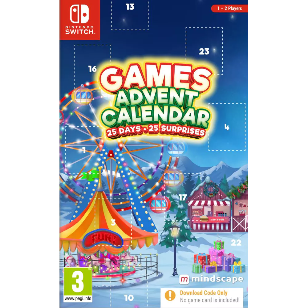 Games Advent Calendar 2024 (Code in a Box) (Switch), Mindscape
