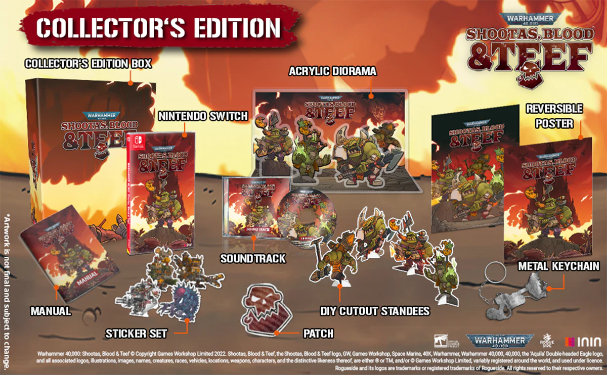 Warhammer 40.000: Shootas, Blood & Teef Collector's Edition (Strictly Limited) (Switch), Inin Games