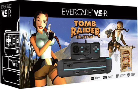 Evercade VS-R Home Console + Tomb Raider Collection 1 (hardware), Evercade
